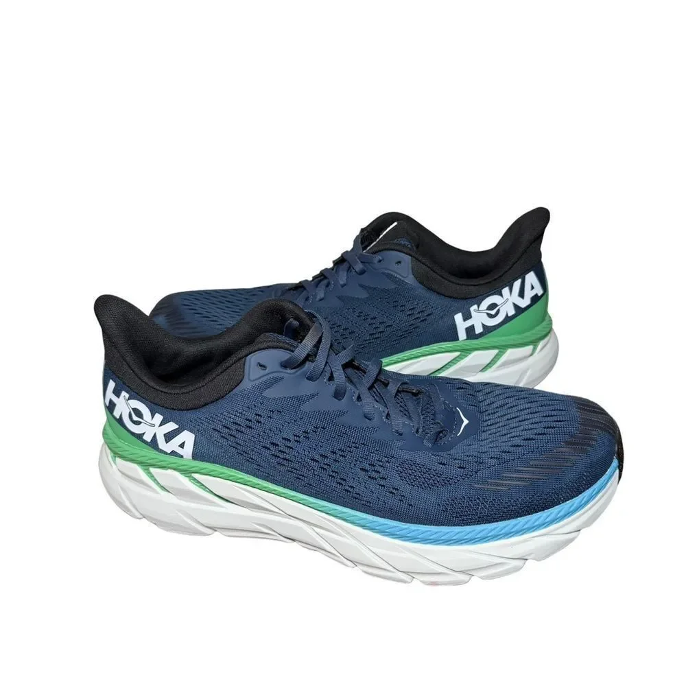 Hoka Men's clifton 7 Blue Running Shoes size 11.5